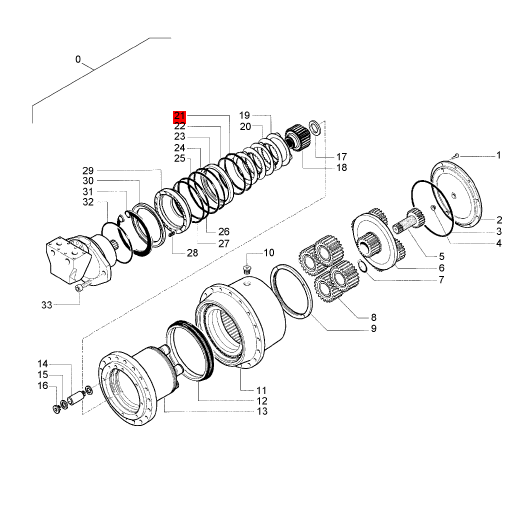 BOMAG reducer sealing ring part number 05902293