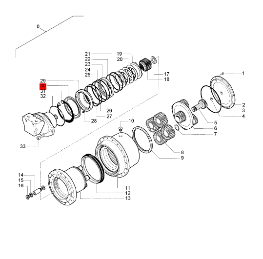 BOMAG reducer inner snap ring part number: 05902304