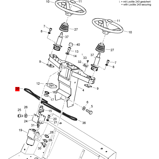 BOMAG steering chain part number 05511020