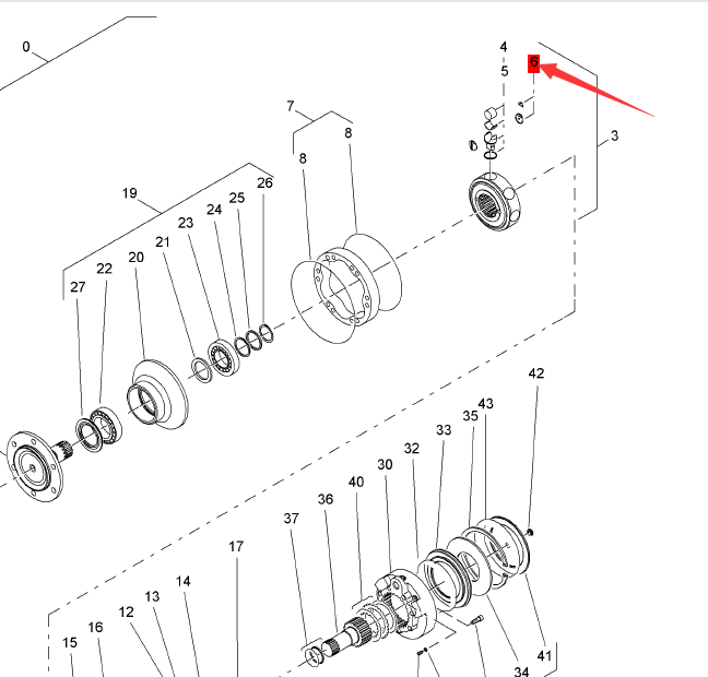 BOMAG piston clip repair kit part number 05815100