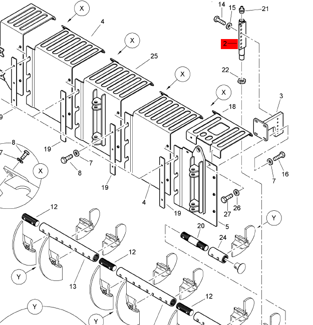 BOMAG hanger arm part number 83720535