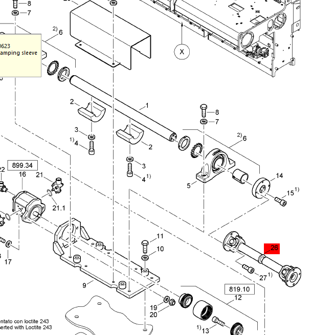 BOMAG vibration universal joint part number D2091040