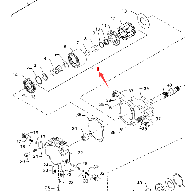 BOMAG Vibration Motor Pump Dan Part Number 05817370