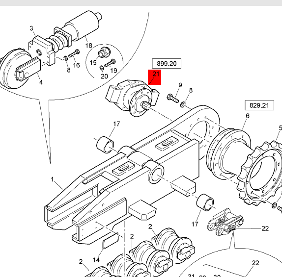 BOMAG walking motor part number 31166213