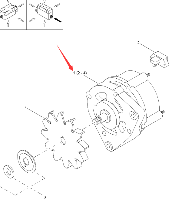 BOMAG Generator Assembly Part Number 08821820