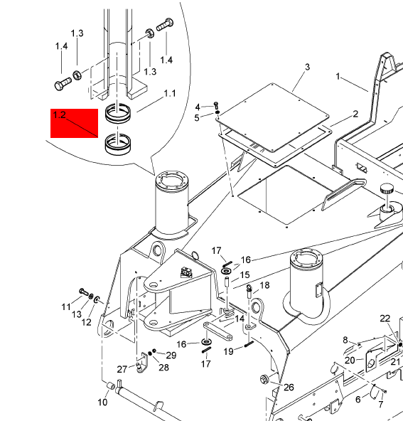 BOMAG shaft sleeve part number 83610129