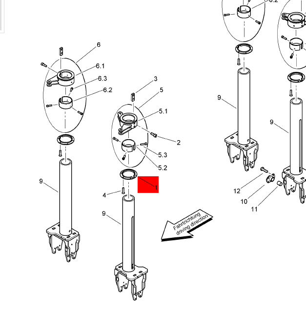 BOMAG sealing ring part number D2326037