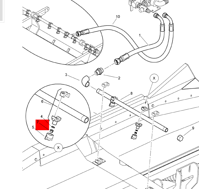 BOMAG spray nozzle head part number 348020067