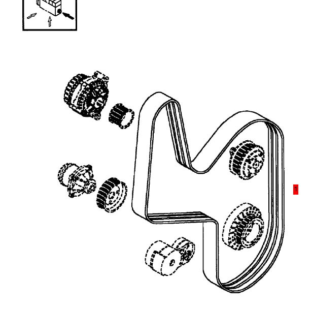 BOMAG engine belt part number 05729563