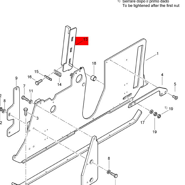 BOMAG milling sealing plate part number 83640680