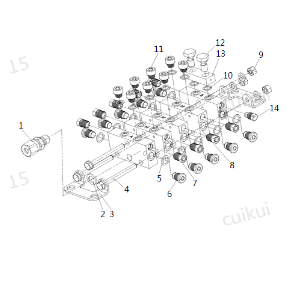 XCMG paver butter distributor part number 801142904