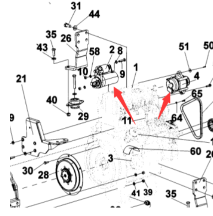 DYNAPAC starter part number 4700940231