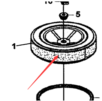 DYNAPAC CC900G roller air filter part number 4812156465