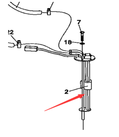 DYNAPAC diesel fuel level sensor part number 4700387552