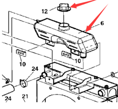 DYNAPAC engine expansion tank part number 4700386893