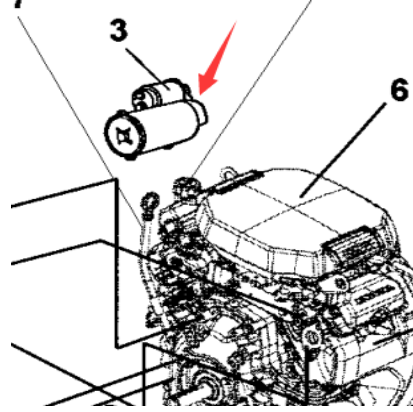 DYNAPAC CC900G roller accessories starter part number 4812156461                      