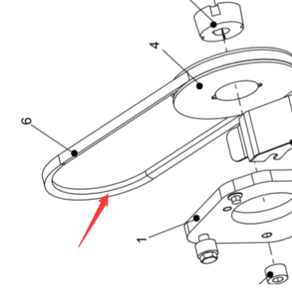 DYNAPAC hydraulic pump drive belt part number 4700281258