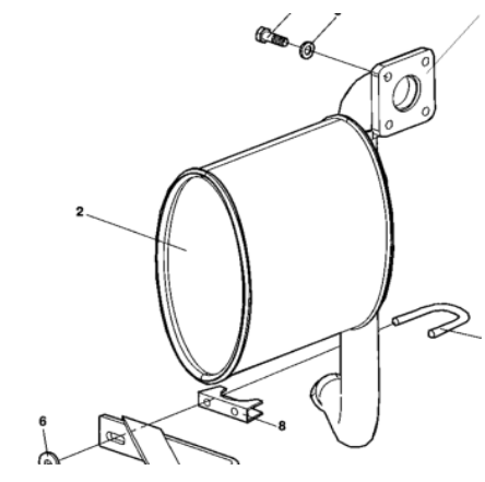 DYNAPAC roller accessory CC1000 roller muffler part number 4700387097