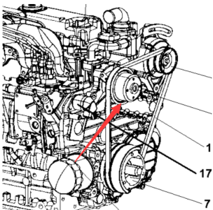 DYNAPAC CC1200 roller generator part number 4812156364