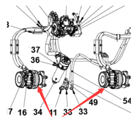 DYNAPAC steel wheel vibration oil seal part number 4700163049