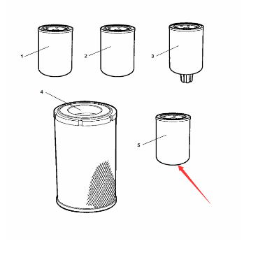 DYNAPAC air dryer filter element part number 4812100497