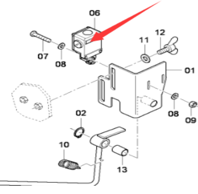 DYNAPAC Material Level Sensor Part Number D977522311