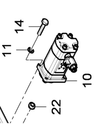 DYNAPAC F2500W Fan Hydraulic Motor Part Number 4812042139