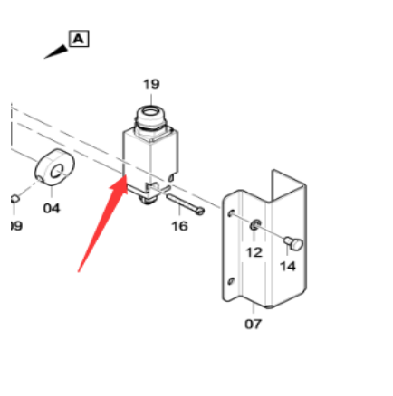 DYNAPAC F2500W paver travel switch part number 4812010304