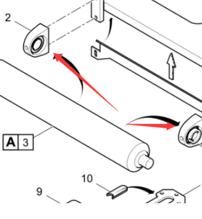 DYNAPAC Раскладчик арматуры F2500C Подшипник подшипника детали 4812046568