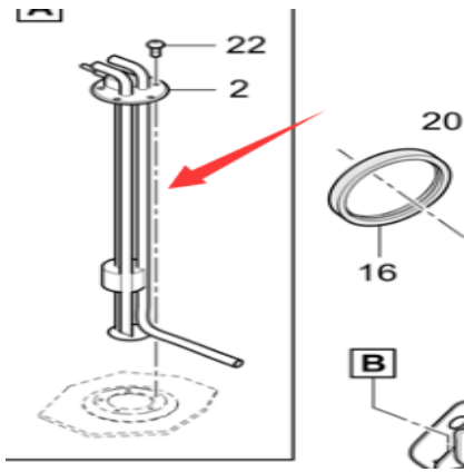 Датчик расхода дизельного топлива DYNAPAC № детали / 48120464667