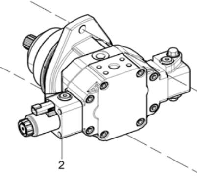 DYNAPAC paver F2500C walking motor part number/4812026517