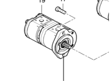 DYNAPAC leveling double gear pump part number/4812045332