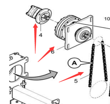 DYNAPAC paver screw motor part number/4812011692