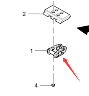 DYNAPAC paver chain rail part number/4812043359