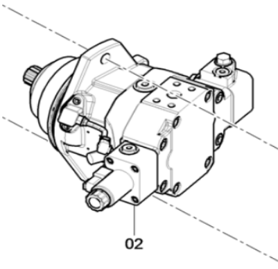 DYNAPAC paver SD2500C walking motor part number/4812026518