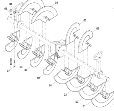 DYNAPAC host blade repair kit part number/4812027478