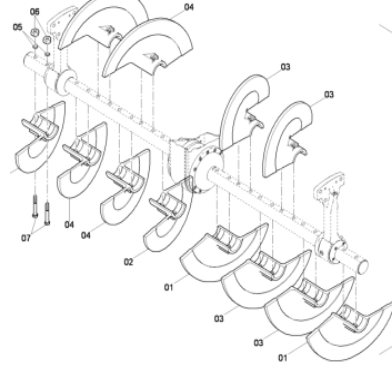 DYNAPAC host blade repair kit part number/4812027733