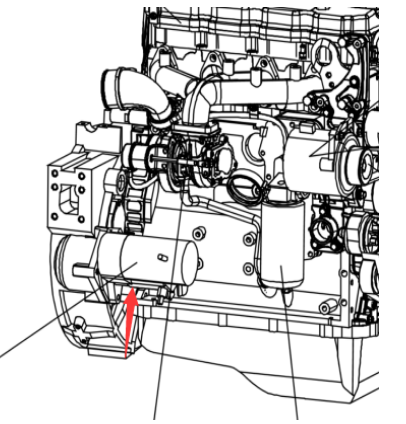 DYNAPAC roller starter part number/4812160573