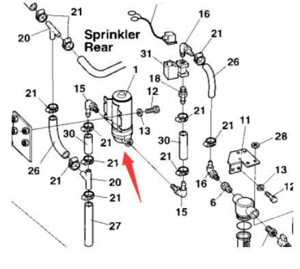 DYNAPAC sprinkler pump part number/4700904808