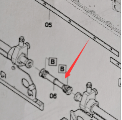 DYNAPAC ironing board motherboard rammer drive shaft part number/4749400979