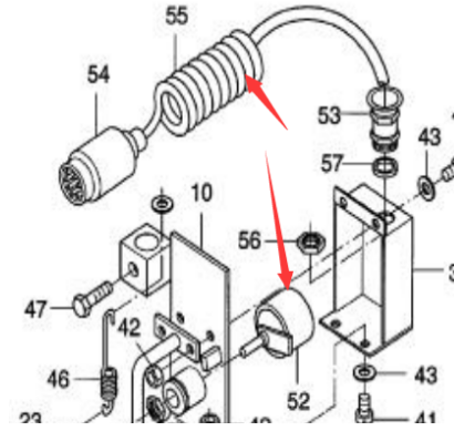 DYNAPAC paver accessory potentiometer part number 977189801
