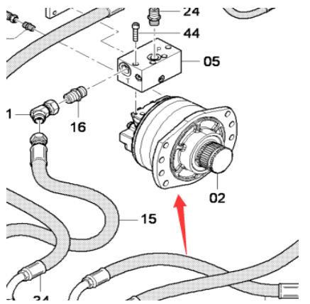 DYNAPAC SD2550CS Scraper Motor Supply Part Number 4812026521