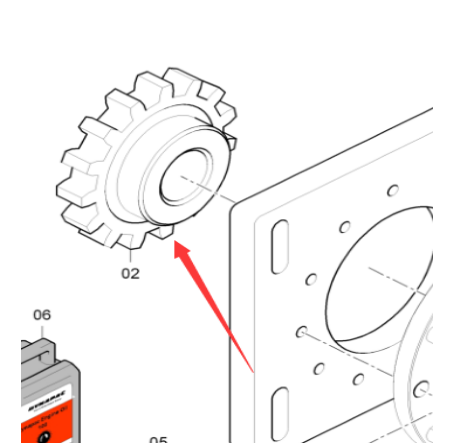 DYNAPAC Spiral Chain Wheel Part Number 4812034819