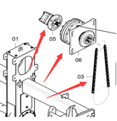 DYNAPAC accessory spiral chain part number 4812027408