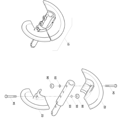 Dynapac 320MM Spiral Shaft Repair Kit Left Part Number/472000140