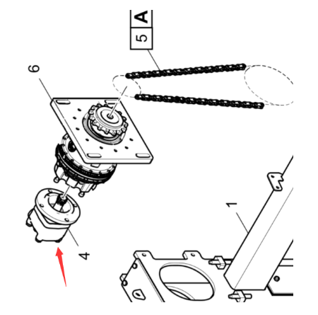 Dynapac Spiral Motor Part Number/D966057211