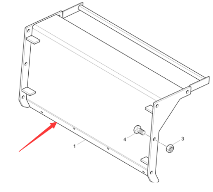 Dynapac 960MM spiral front baffle part number/4812027069