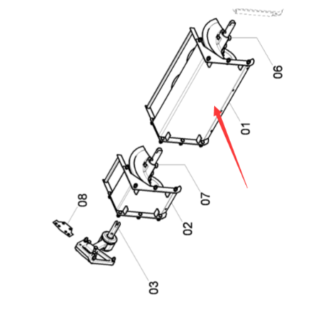 Dynapac 960MM spiral front baffle part number 4812030927