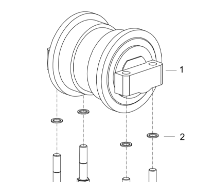Dynapac small support wheel part number 4812246757