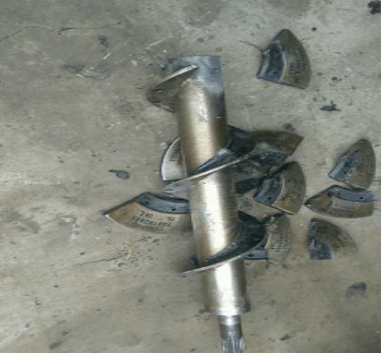 Dynapac intermediate spiral shaft assembly part number 756181600